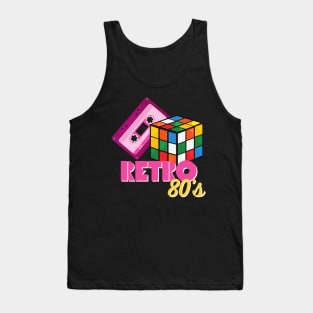 80s Outfit Vintage Retro Costume Tank Top